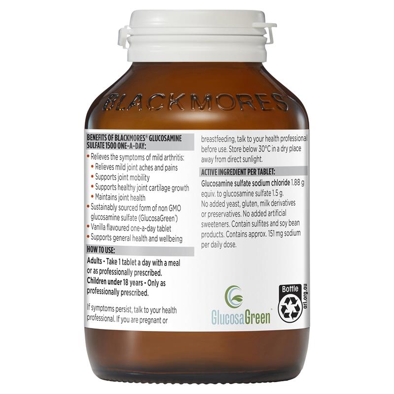 Blackmores Glucosamine Sulfate 1500mg Vitamin 90 Tablets