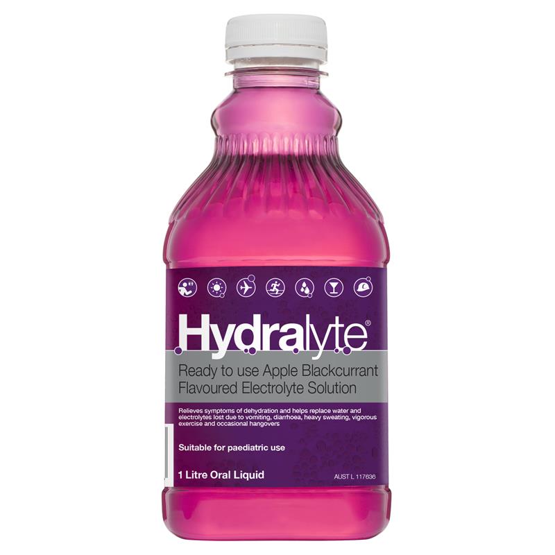 Hydralyte Ready to Use Liquid Apple Blackcurrant 1 Litre