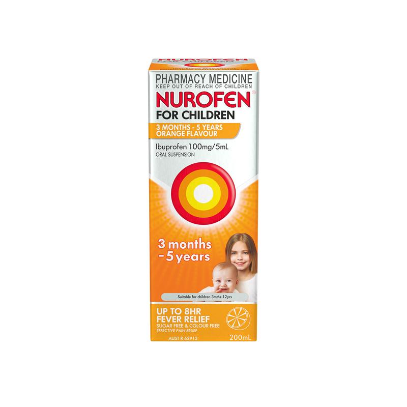 Nurofen For Children 3 Months To 5 Years Orange 200ml