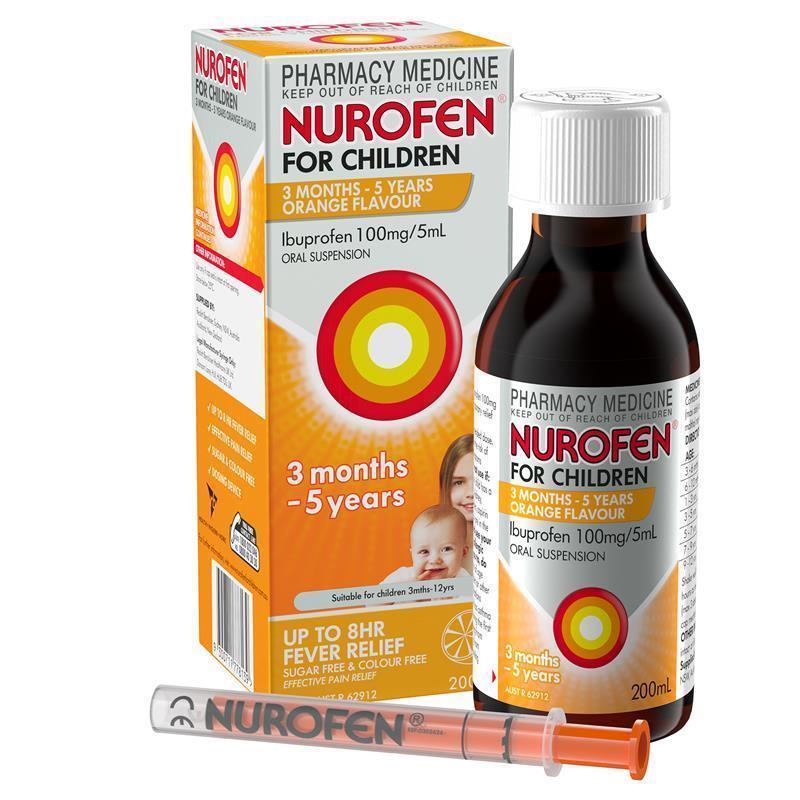 Nurofen For Children 3 Months To 5 Years Orange 200ml