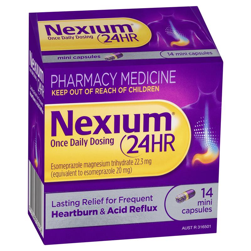 Nexium 24hr 20mg 14 Mini Capsules