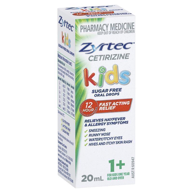 Zyrtec Kids Allergy & Hayfever Oral Drops 20mL