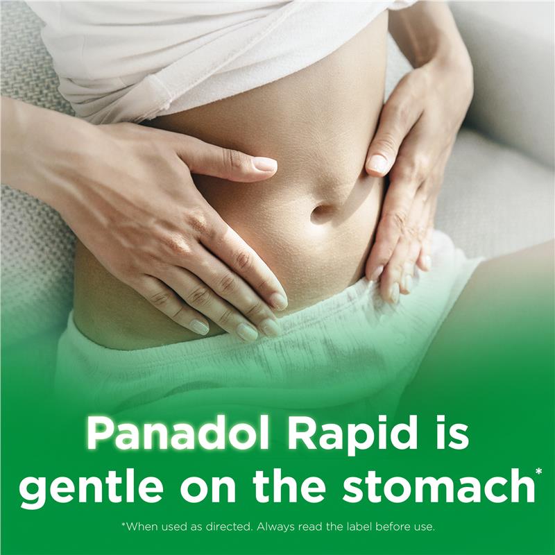 Panadol Rapid Paracetamol Pain Relief Caplets 500mg 40