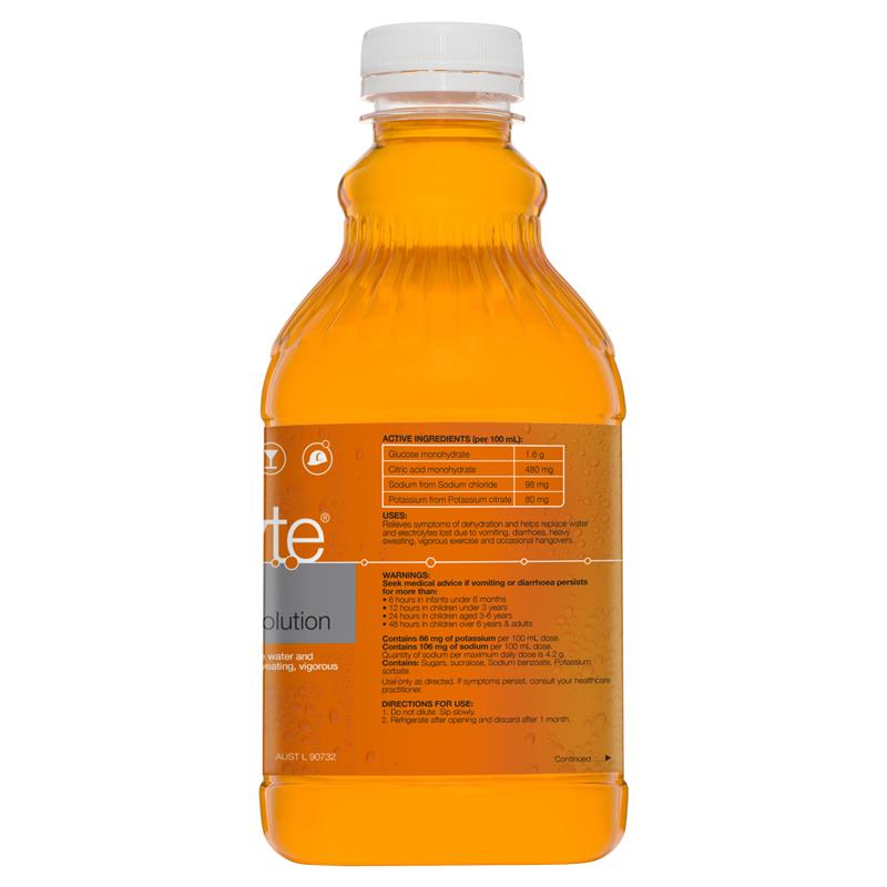 Hydralyte Ready to Use Liquid Orange Flavoured 1 Litre