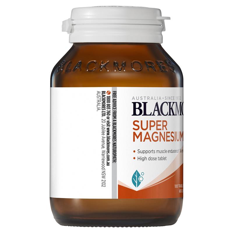 Blackmores Super Magnesium+ Muscle Health Vitamin 100 Tablets