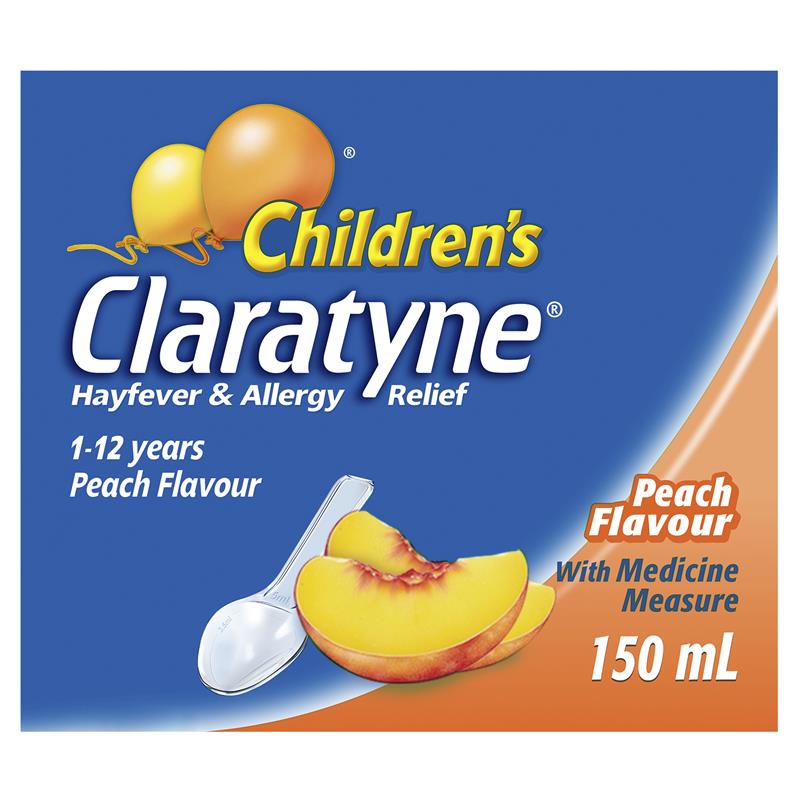 Claratyne Syrup Peach Flavour 150ml