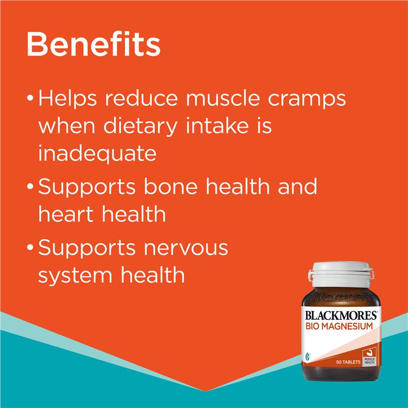 Blackmores Bio Magnesium 50 Tablets