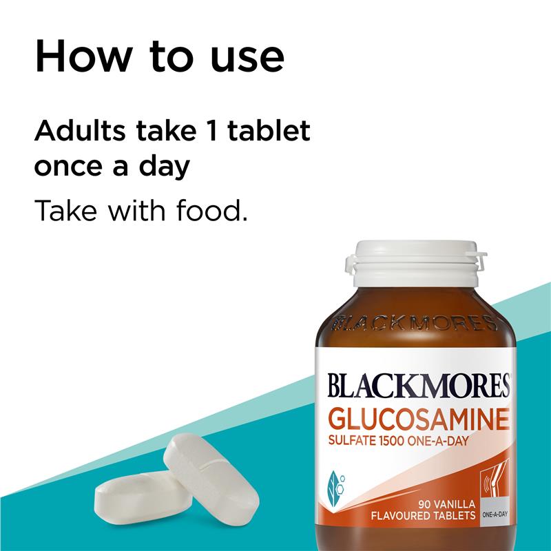 Blackmores Glucosamine Sulfate 1500mg Vitamin 90 Tablets