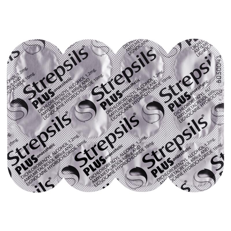 Strepsils Plus Numbing Lozenges 16pk Sore Throat Pain Relief