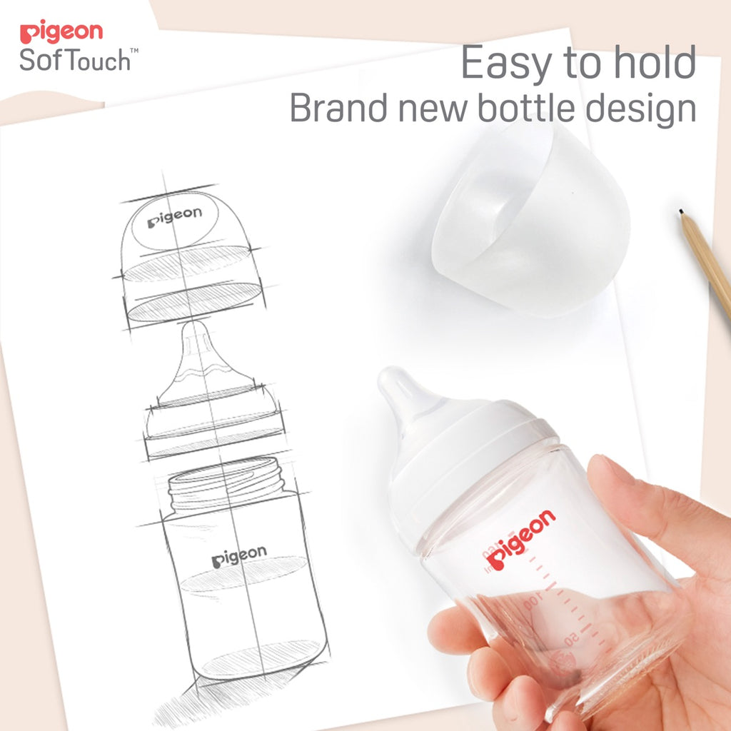 Pigeon SofTouch III Baby Bottle PP 330mL 6+ months