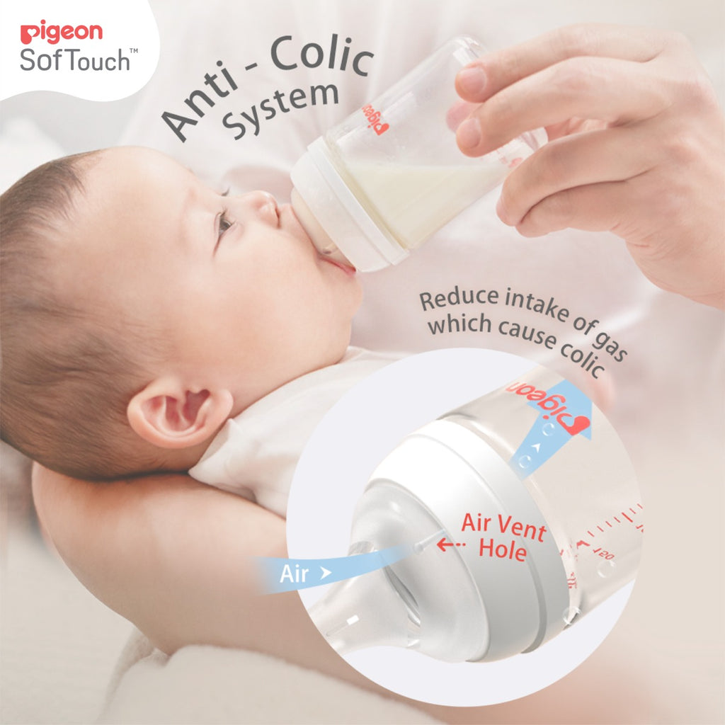 Pigeon SofTouch III Newborn Bottle PP 160mL 0+ months