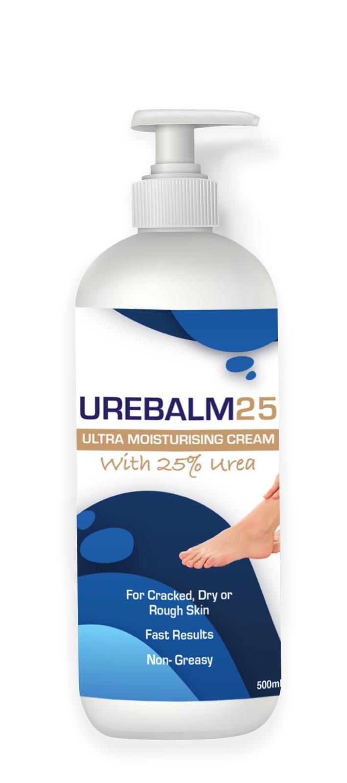 Urebalm25 500ml Pump Heel Balm