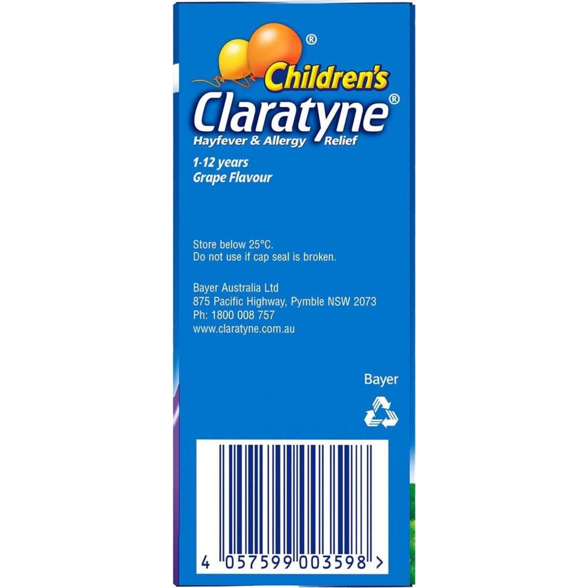 Claratyne Children's Hayfever & Allergy Relief Grape 60ml
