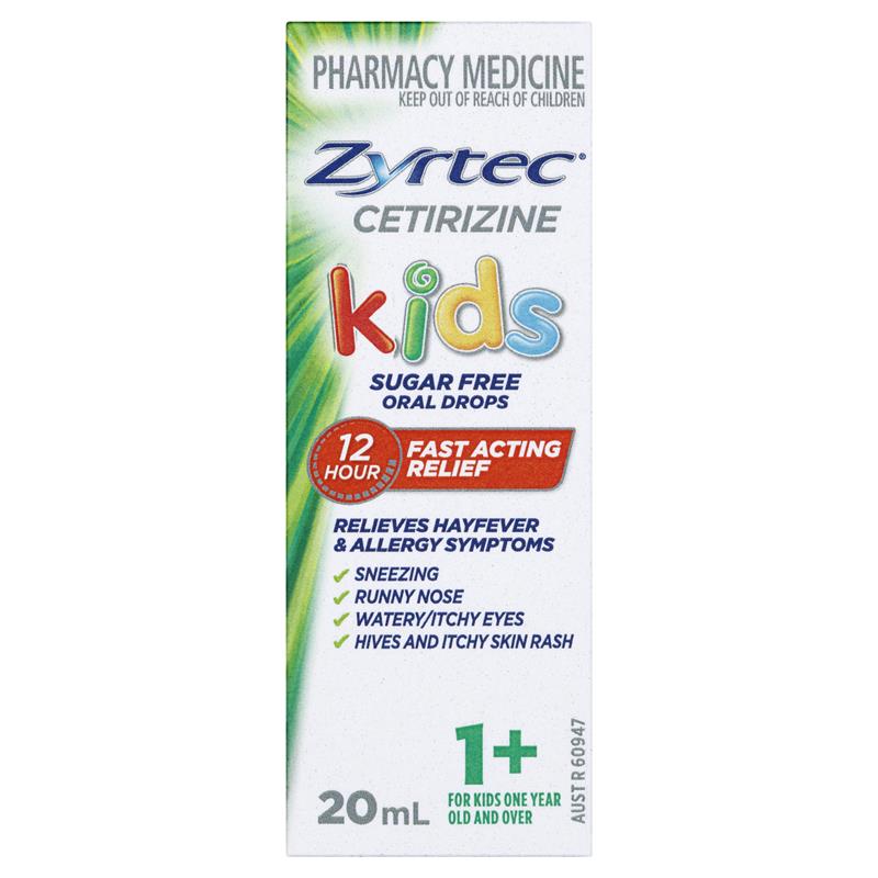 Zyrtec Kids Allergy & Hayfever Oral Drops 20mL