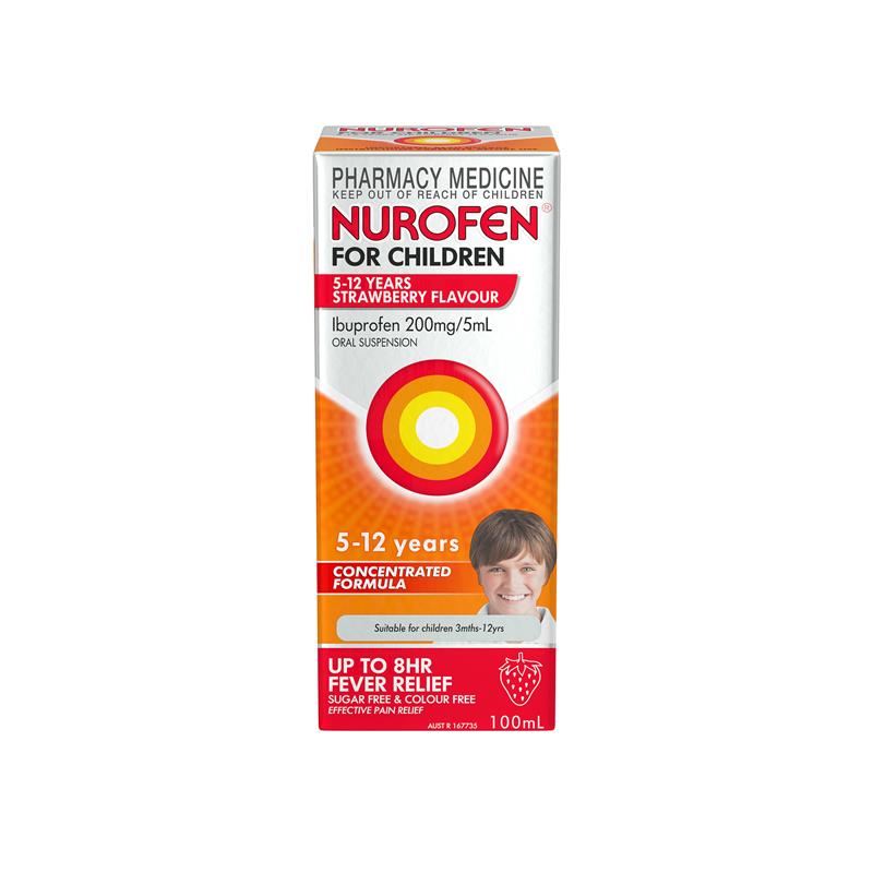 Nurofen For Children 5-12 Years Strawberry 100ml
