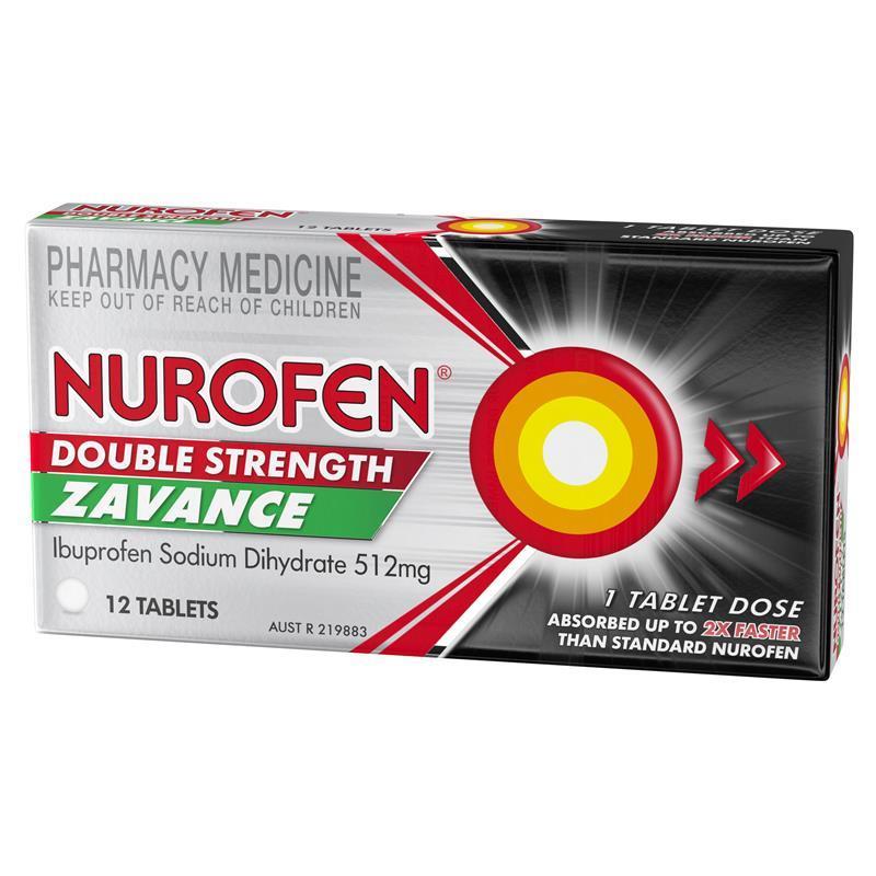 Nurofen Double Strength Zavance 512mg 12 Tablets