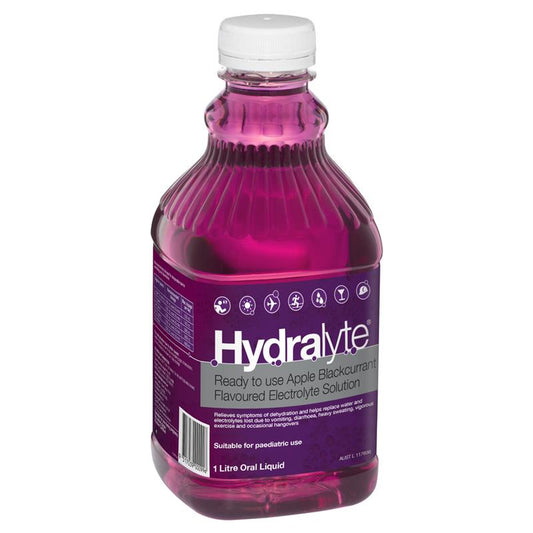 Hydralyte Ready to Use Liquid Apple Blackcurrant 1 Litre