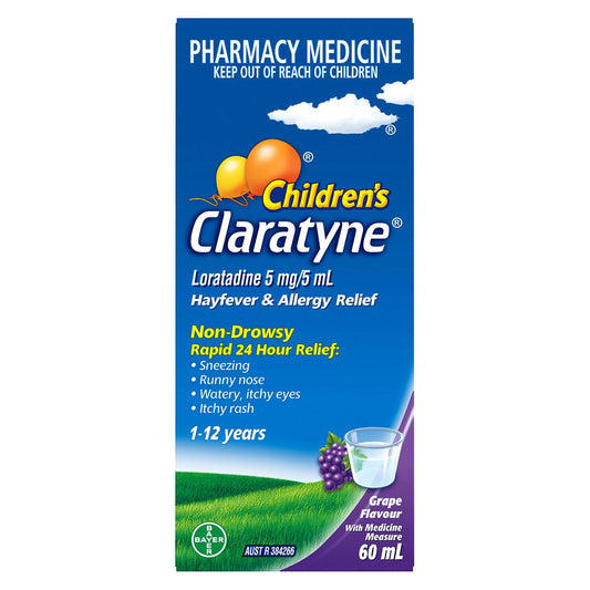 Claratyne Children's Hayfever & Allergy Relief Grape 60ml