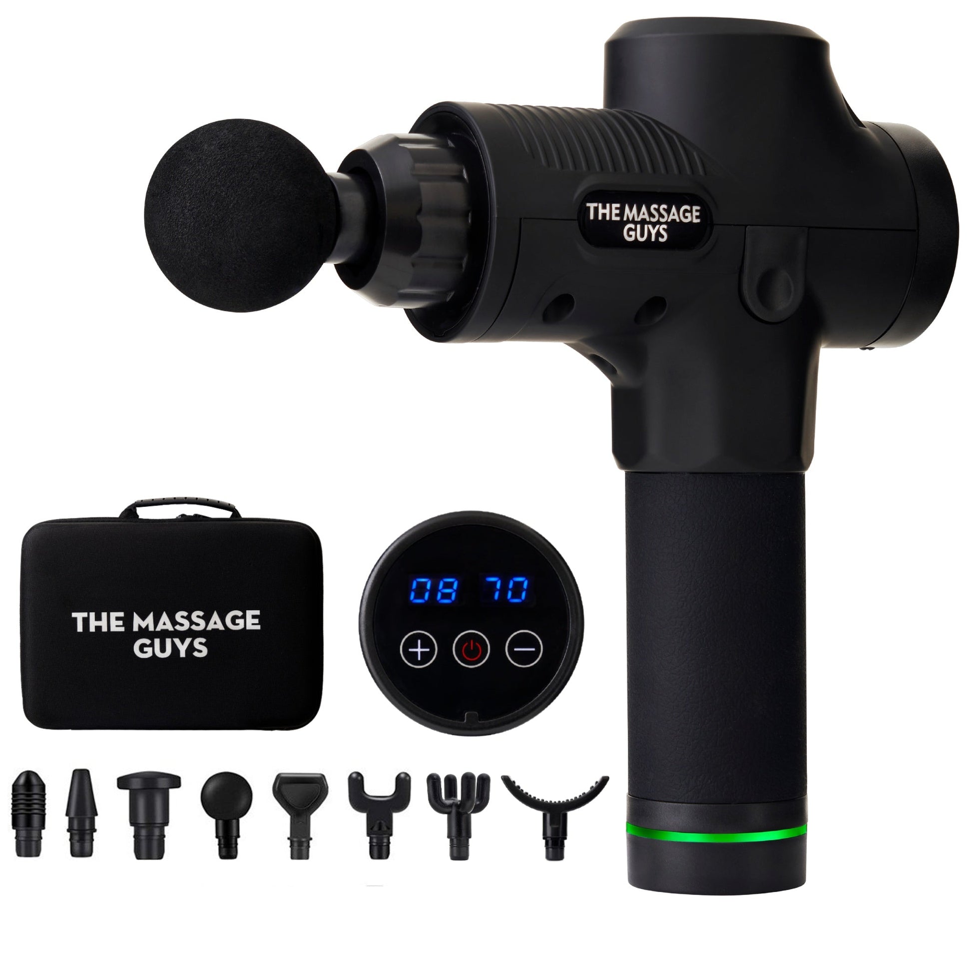 Massage Gun for Athletes Deep Tissue Back Massager with 20 Adjustable  Speeds, 10 Types of Massage Heads Duty Motor for Back Pain, Shoulder, Neck,  Body, All Muscles Recover & Massage Carbon Fiber