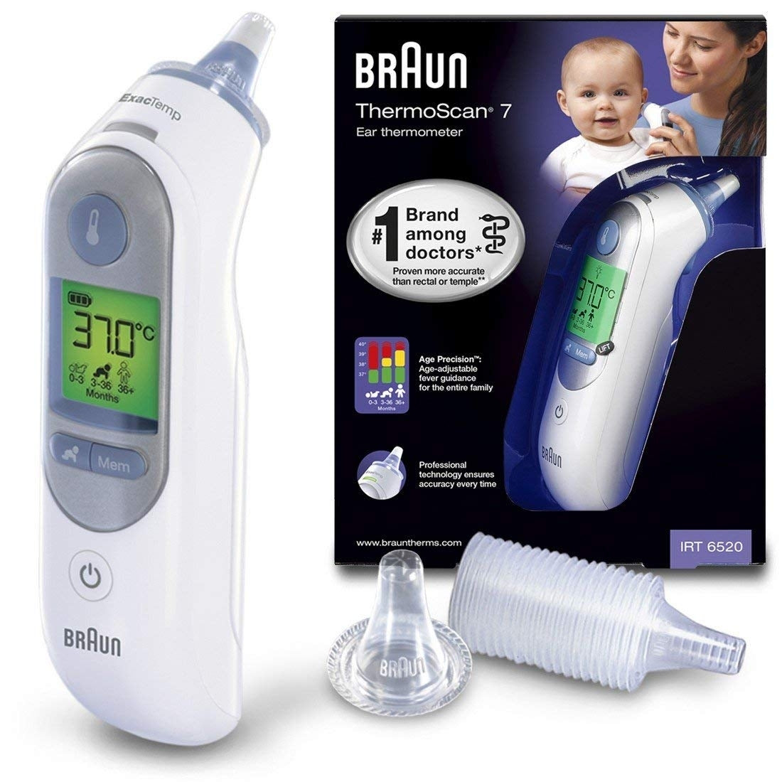 Braun ThermoScan IRT6520 Digital LCD Ear Thermometer