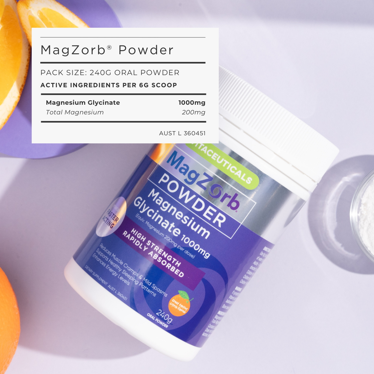 MagZorb Magnesium Glycinate Powder | Vitaceuticals