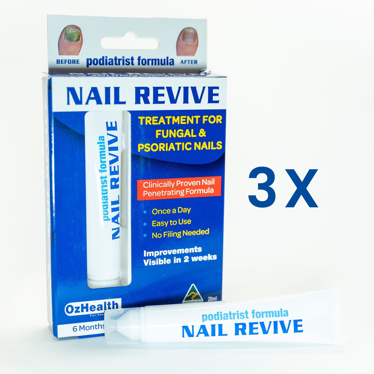 Podiatrist Formula Nail Revive (3 pack)