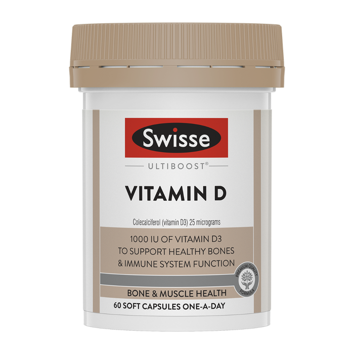 Swisse Ultiboost Vitamin D 60 Capsules